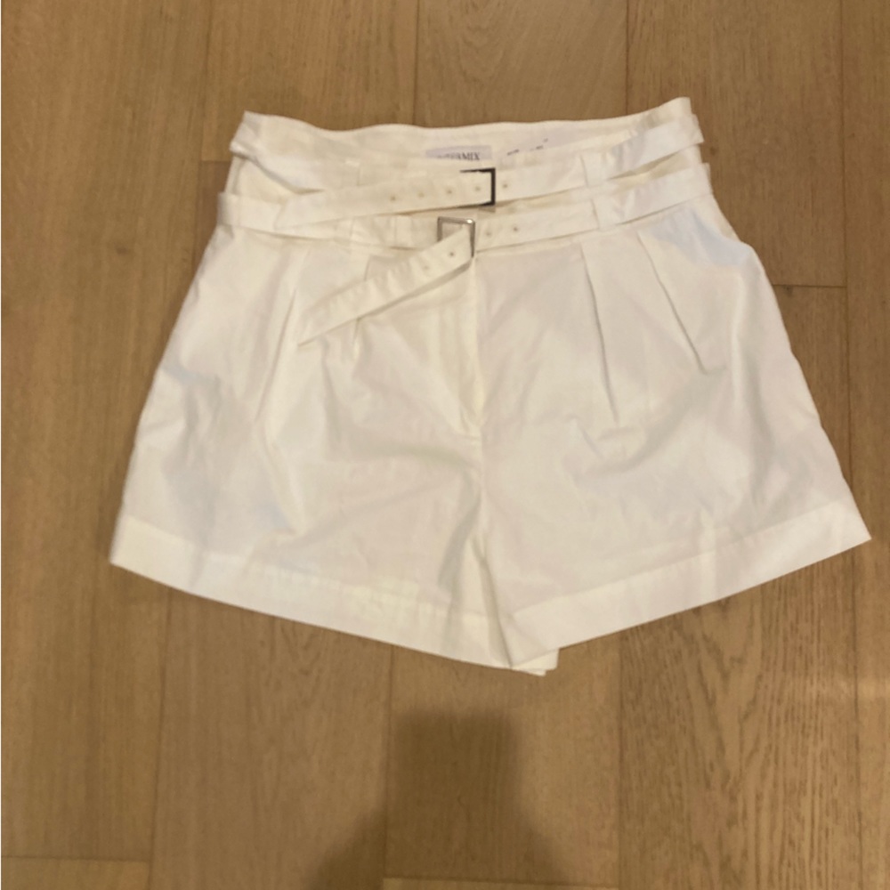 Leslie Double-Buckle Shorts from Intermix